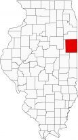 Iroquois County Map Illinois