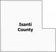 Isanti County Map Minnesota