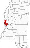 Issaquena County Map Mississippi Locator