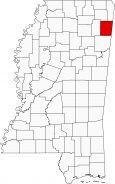 Itawamba County Map Mississippi Locator