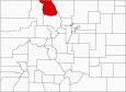 Jackson County Map Colorado Locator