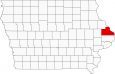 Jackson County Map Iowa Locator
