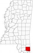 Jackson County Map Mississippi Locator