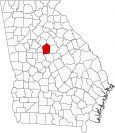 Jasper County Map Georgia Locator