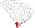 Jasper County Map South Carolina Locator