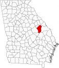 Jefferson County Map Georgia Locator