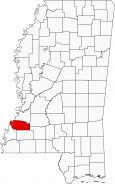 Jefferson County Map Mississippi Locator