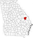Jenkins County Map Georgia Locator
