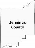 Jennings County Map Indiana