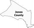 Jones County Map North Carolina