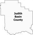 Judith Basin County Map Montana