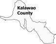 Kalawao County Map Hawaii