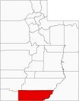 Kane County Map Utah Locator