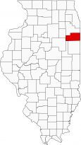 Kankakee County Map Illinois
