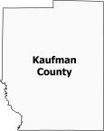 Kaufman County Map Texas