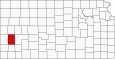Kearny County Map Kansas Inset