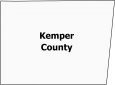 Kemper County Map Mississippi
