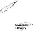 Keweenaw County Map Michigan