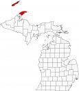 Keweenaw County Map Michigan Locator