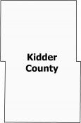 Kidder County Map North Dakota