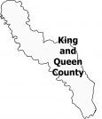 King and Queen County Map Virginia
