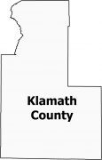 Klamath County Map Oregon