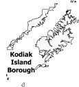Kodiak Island Borough Map Alaska