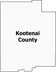 Kootenai County Map Idaho