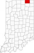 LaGrange County Map Indiana Locator