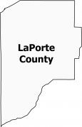 LaPorte County Map Indiana
