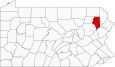 Lackawanna County Map Pennsylvania Locator
