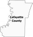 Lafayette County Map Arkansas