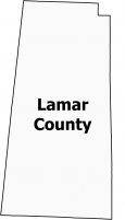 Lamar County Map Alabama