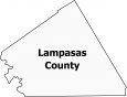 Lampasas County Map Texas