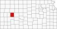 Lane County Map Kansas Inset