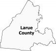 Larue County Map Kentucky