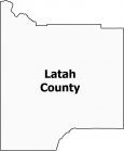 Latah County Map Idaho