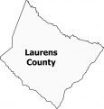 Laurens County Map South Carolina