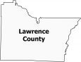 Lawrence County Map Arkansas