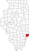Lawrence County Map Illinois