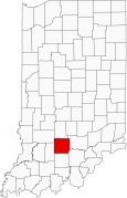 Lawrence County Map Indiana Locator