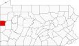 Lawrence County Map Pennsylvania Locator