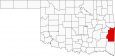 Le Flore County Map Oklahoma Locator