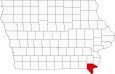Lee County Map Iowa Locator