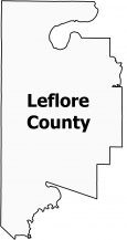Leflore County Map Mississippi