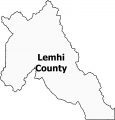 Lemhi County Map Idaho