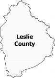 Leslie County Map Kentucky
