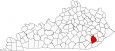 Leslie County Map Kentucky Locator