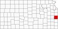 Linn County Map Kansas Inset