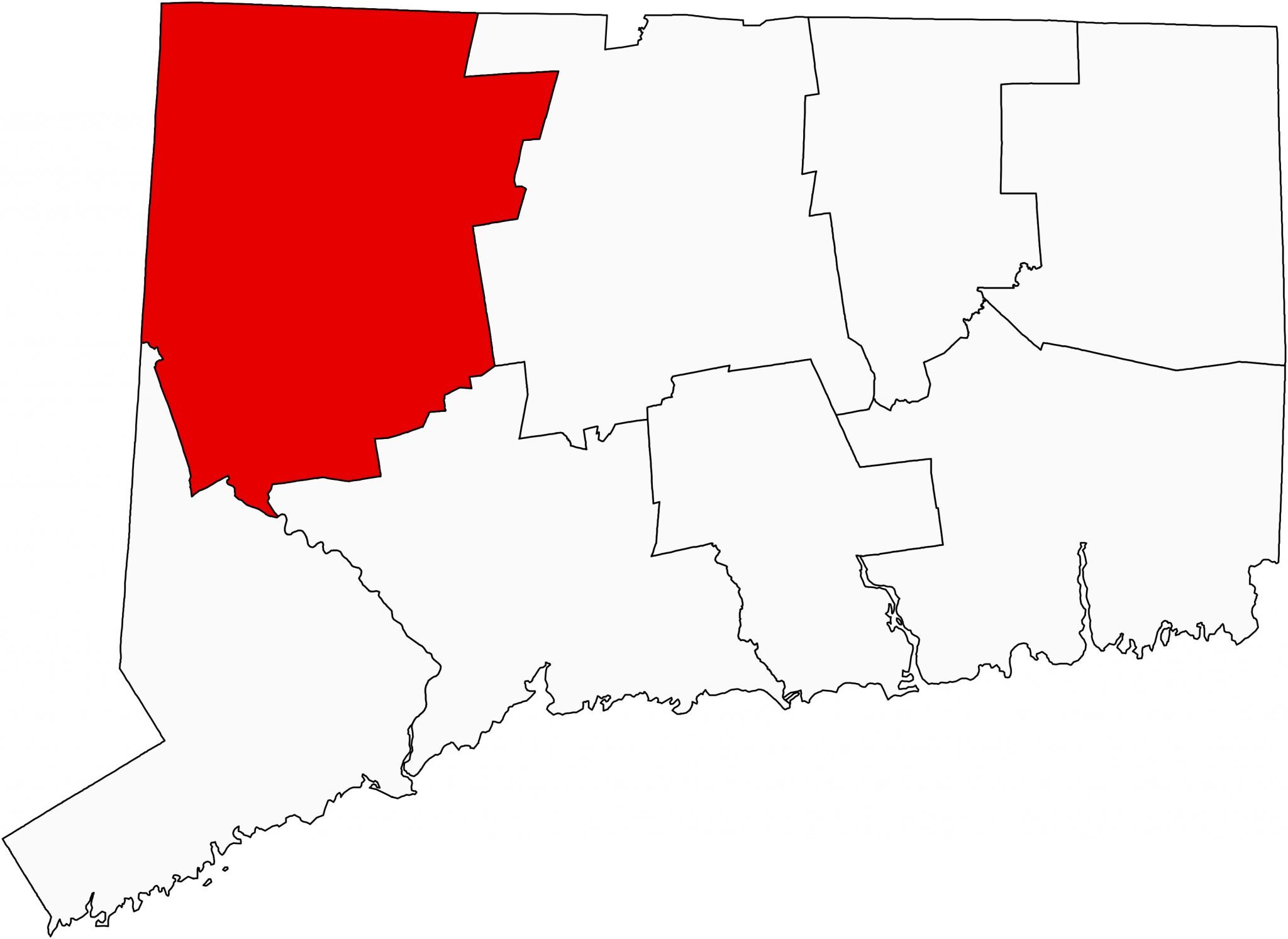 Litchfield County Map Connecticut Locator 2048x1493 